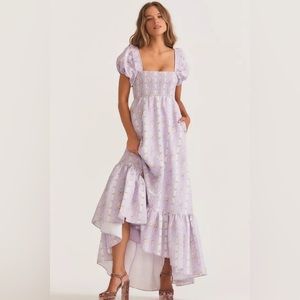 NWT LoveShackFancy Aberdeen Maxi Dress - Lavender Squeeze / Size 2